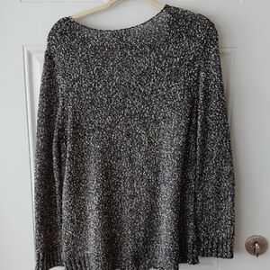 Black and White Knit Sweater